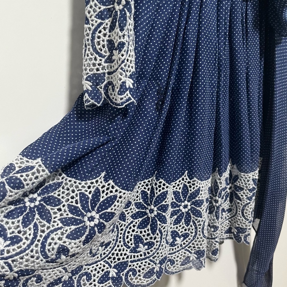 Bill Atkinson Glen of Michigan Vintage 60’s crocheted polka dot prairie dress - Picture 11 of 11